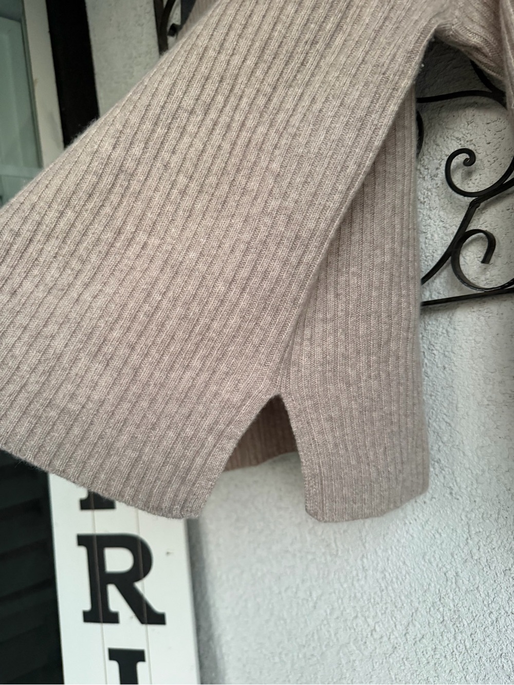 Garnet Hill Cashmere Retro Sweater Mock Neck Sweater - Picture 5 of 8